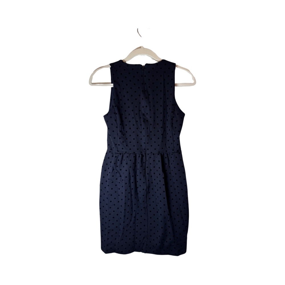 J. Crew Factory Ponte Dress in Velvet Dot - Picture 3 of 5